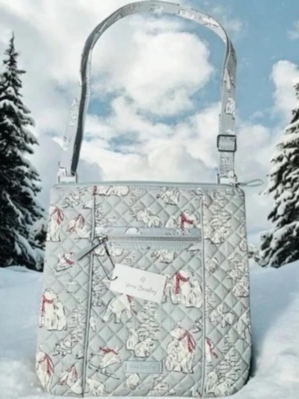 Vera Bradley  Hipster Crossbody Bag - Beary Merry Polar Bears